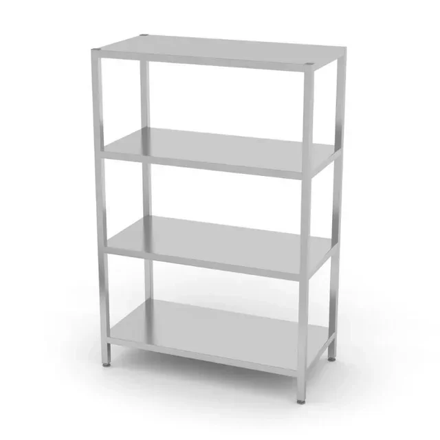 Estante de Armazenamento Industrial 4 Níveis 1200x600 mm Carga Pesada