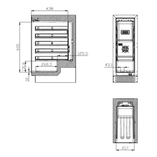 Raffreddatore di Bottiglie 20 Bottiglie 50 Litri