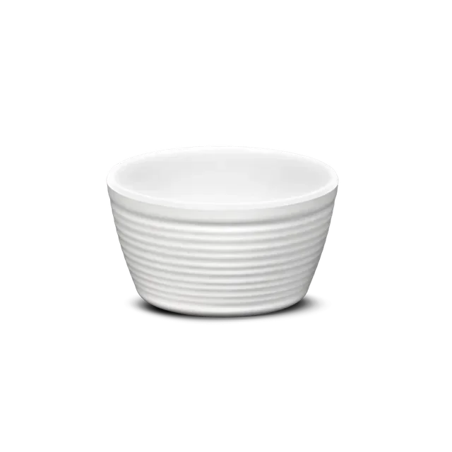 Ramekin in Ceramica Ondulato 120 ml - Bianco