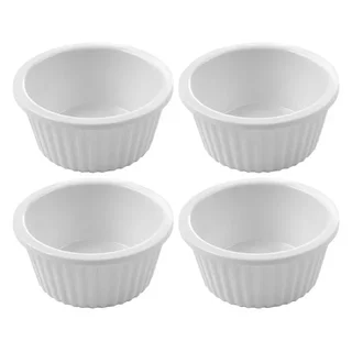 Rillen-Ramekin aus Melamin 35 ml - 4er Set