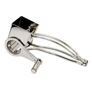 Manual Stainless Steel Cheese Grater with Rotary Drum for Gruyère