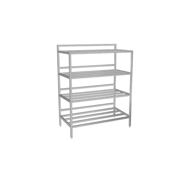 Stainless Steel Slotted Shelving - Width 1800 mm