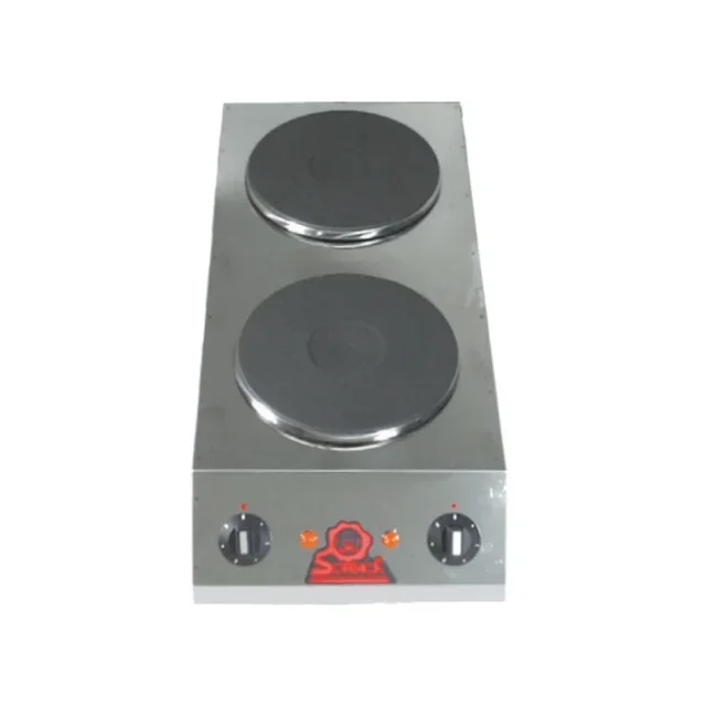 Electric Hot Plate 2 Burners - 220 mm Deep Plates