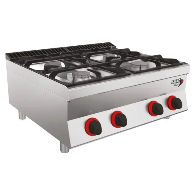 Cocina de Gas 4 Fuegos SOFRACHEF - 22950W Potencia