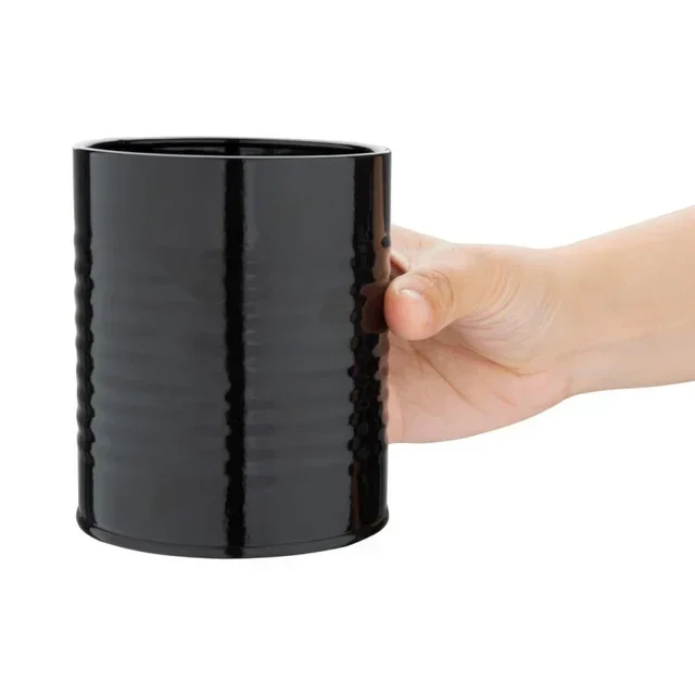 Récipient Boîte de Conserve en Acier Noir - Diamètre 90mm