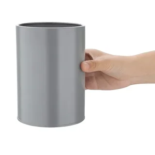 Besteckhalter aus verzinktem Metall Grau - Durchmesser 110 mm