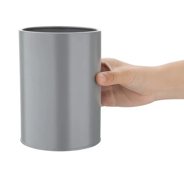 Besteckhalter aus verzinktem Metall Grau - Durchmesser 110 mm