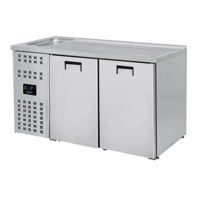 Beverage Cooler 2 Doors - Left Refrigerated Well