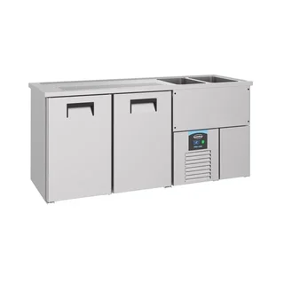 Beverage Refrigerator 2 Doors - Double Straight Well