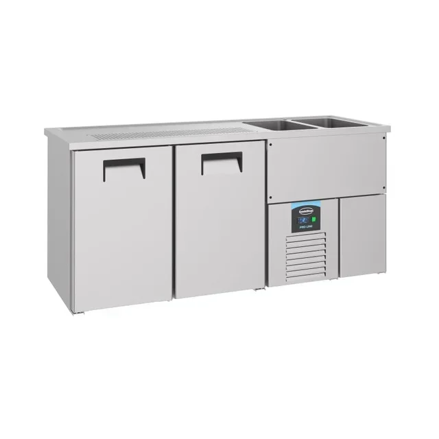 Beverage Refrigerator 2 Doors - Double Straight Well