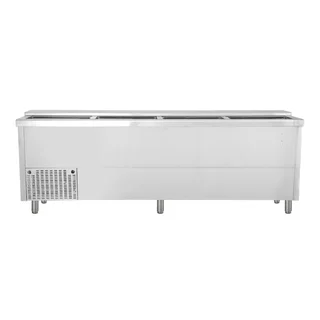 Freezer Horizontal Profissional de Aço Inox para Bebidas 790 Litros