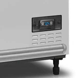 Réfrigérateur Combiné 2 Portes Couvercle Vitré Incurvé Blanc 422 Litres