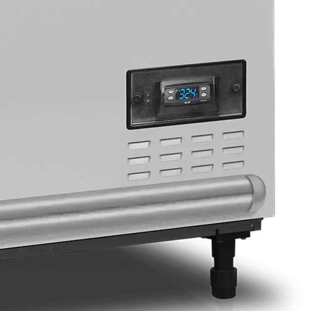 Réfrigérateur Combiné 2 Portes Couvercle Vitré Incurvé Blanc 422 Litres