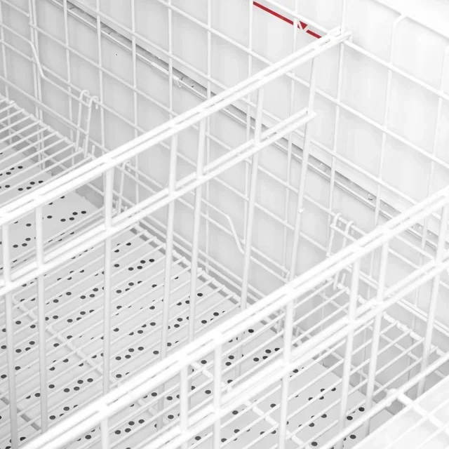 2-Door Combined Refrigerator - Fan Cooling - 422 Liters - Curved Glass Lid - White