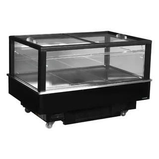 Combined Refrigerator 320 Liters Fan Cooling - Black Glass Doors