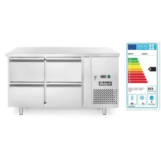 Réfrigérateur Comptoir Profi Line 280L 4 Tiroirs - Froid Positif