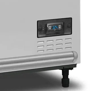 Kühl-Gefrier-Kombination mit gebogener Glasabdeckung Weiß 500 Liter