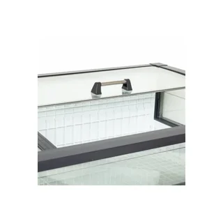 Double Sliding Door Refrigerator 995 L with Freezer - Glass Front