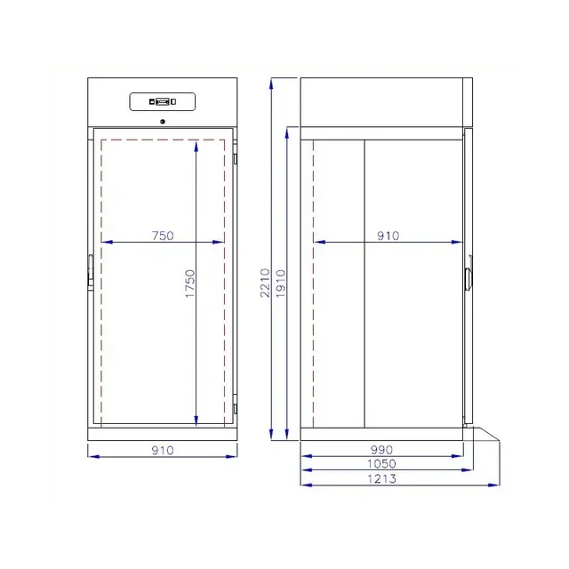 Refrigerador Profissional Roll-In Aço Inoxidável 700L para Carrinho Gastronorm