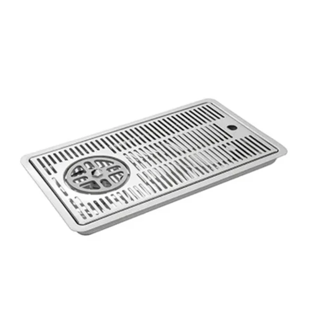 Professional Glass Rinser with Drip Tray - 600 mm Length