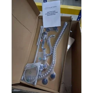 Küchenarmatur mit schwenkbarem Auslauf, ausziehbarer Brause und Einloch-Mischbatterie - Generalüberholt