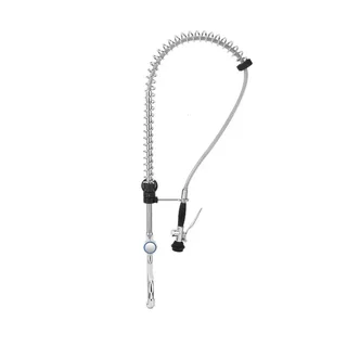 Küchenarmatur mit schwenkbarem Auslauf, ausziehbarer Brause und Einloch-Mischbatterie - Generalüberholt