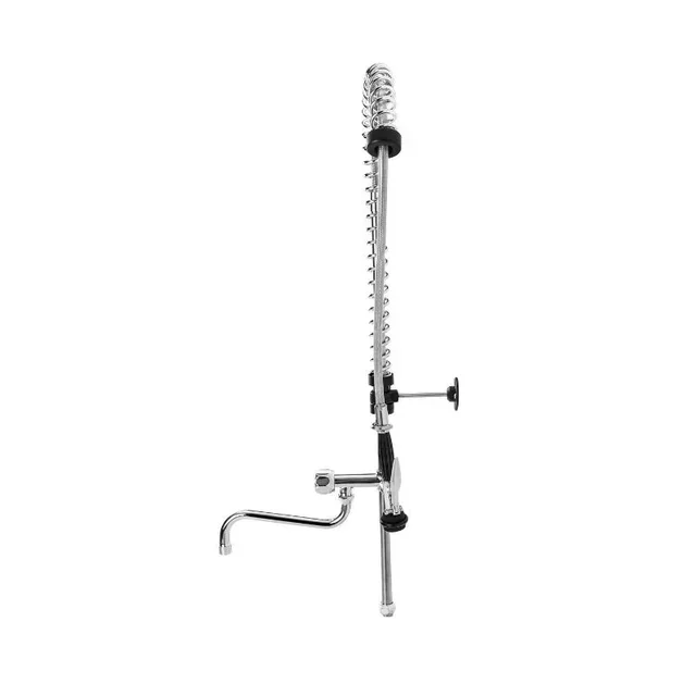 Küchenarmatur mit schwenkbarem Auslauf, ausziehbarer Brause und Einloch-Mischbatterie - Generalüberholt