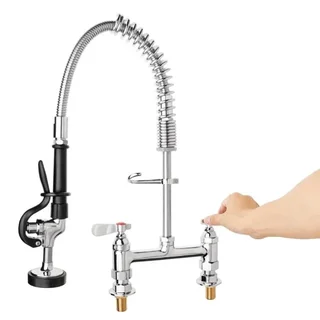 Robinet de Cuisine avec Douchette Extractible Double Fonction Inox