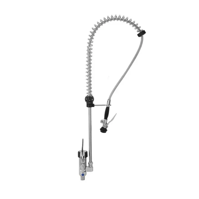 Robinet Évier Monotrou avec Douchette Extractible et Levier de Commande