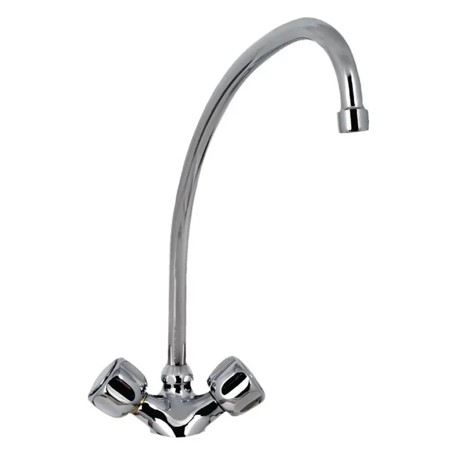 Robinet Mélangeur Lavabo Monotrou Standard - Double Commande Col-L 200 mm