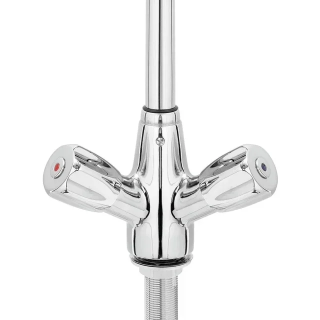 Torneira de Pescoço de Cisne com Misturador e Chuveirinho para Louça