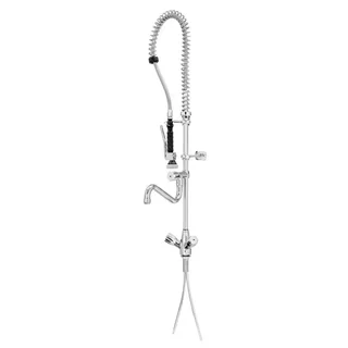 Torneira de Pescoço de Cisne com Misturador e Chuveirinho para Louça