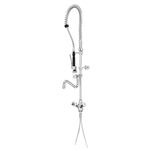 Torneira de Pescoço de Cisne com Misturador e Chuveirinho para Louça