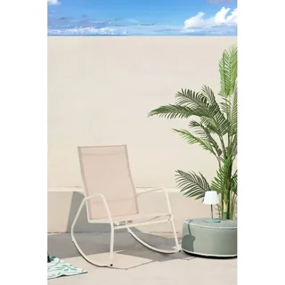 Rocking Chair de Jardin Brody - Assise Beige