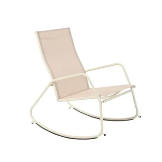 Rocking Chair de Jardin Brody - Assise Beige