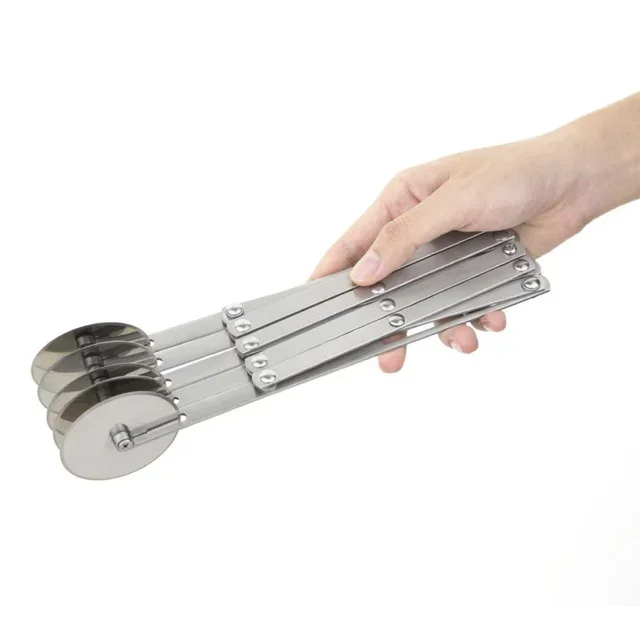 Extendable Multi-Blade Cutting Roller with 5 Smooth Blades