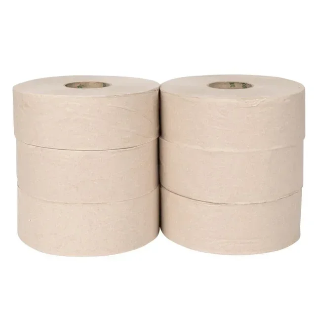 Giant Eco-Friendly Paper Towel Rolls 2-Ply 300 Meters - Pack of 6 Rolls