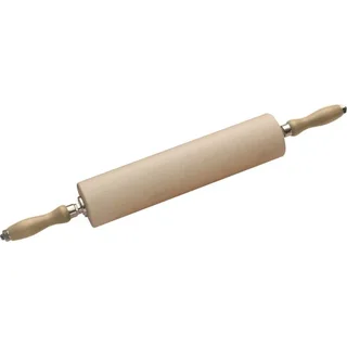Beech Wood Rolling Pin with Handles - 350 mm - ⌀ 80 mm