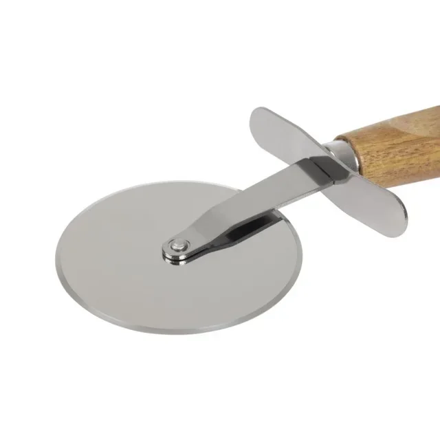 Pizza Cutter with Wooden Handle - 65 mm Diameter