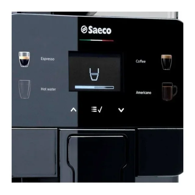 Royal Black Coffee Machine - Elegant Model for Espresso and Hot Beverages