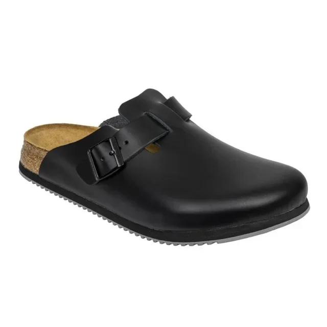Boston Birkenstock Schwarze Clogs - Größe 43