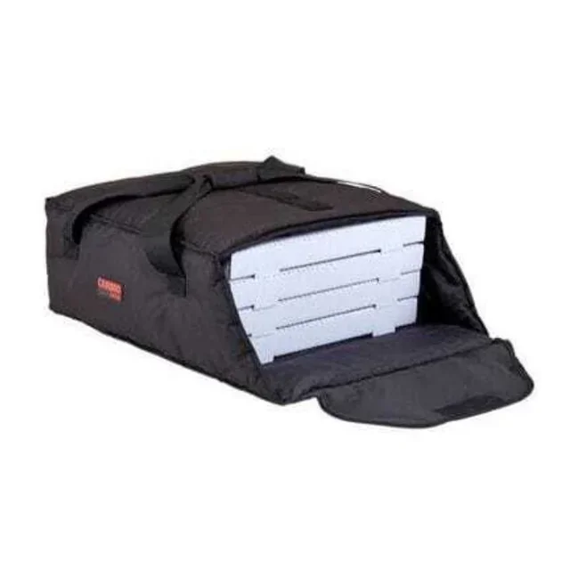Thermal Pizza Delivery Bag Multi-Size 3/4 Slices - 44.5 x 51 cm - Pack of 4 - Black