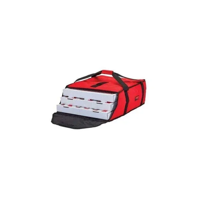 Saco Térmico para Transporte de 3-4 Pizzas - 44,5 x 51 cm - Pack de 4 unidades - Vermelho