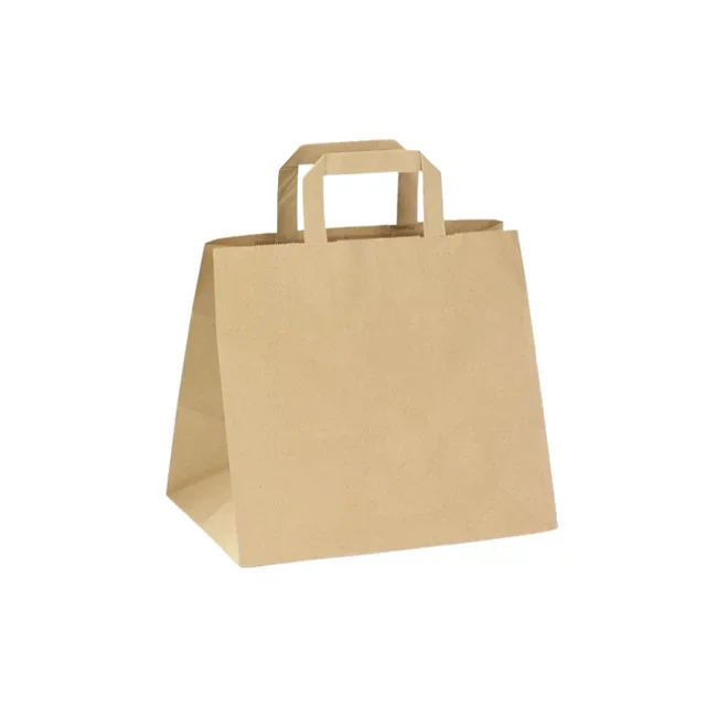 Sac Cabas Kraft Grand Volume pour Emballage Boîtes - 34x33x37 cm - Pack 200 unités