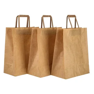 Bolsa de Papel Kraft 26x14x33 cm - Paquete de 250 unidades