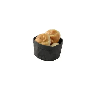 Black Square Kraft Food Bag - 17 x 17 cm