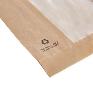 Bolsas de Papel Kraft con Ventana Transparente - Pack 1000 unidades