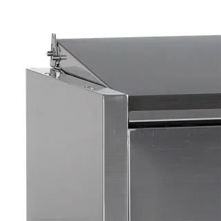 Countertop Saladette with Stainless Steel Lid - Static - 7 GN 1/4