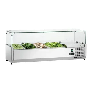 Countertop Saladette 3 GN 1/3 Pans and 1 GN 1/2 Pan