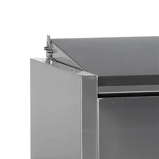 Countertop Saladette with Stainless Steel Lid - Static - 4 GN 1/3